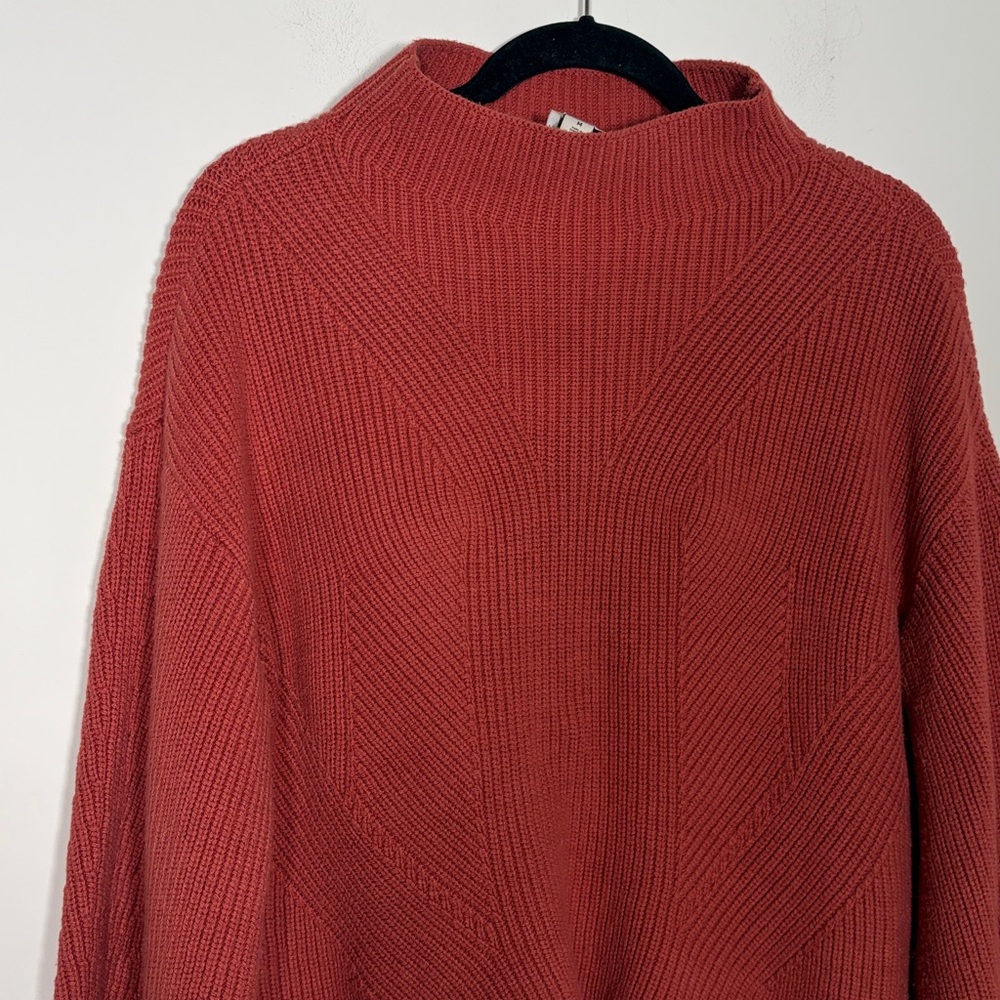 Maeve by Anthropologie The Katey Mock-Neck Bell-Sleeve Sweater - M - Picture 4 of 6